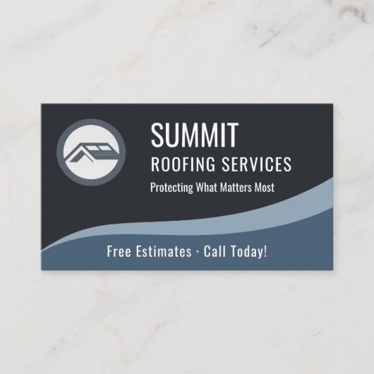 Carte De Visite Roofing Roofer QR Code Professional  (Devant)