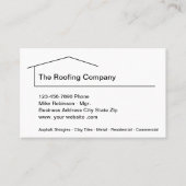 Carte De Visite Roofing Services Professionnel (Devant)