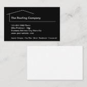 Carte De Visite Roofing Services Professionnel (Devant / Derrière)