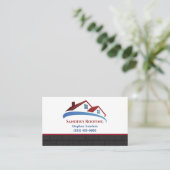 Carte De Visite Roofing Shingles Construction Company (Debout devant)