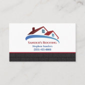 Carte De Visite Roofing Shingles Construction Company (Devant)