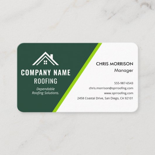 Carte De Visite Roofing Solar (Devant)