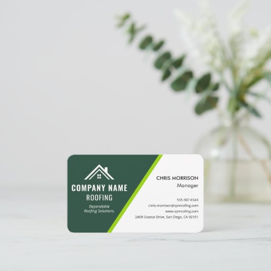 Carte De Visite Roofing Solar (Debout devant)