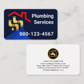 Carte De Visite Rooftop Building Leaking Gold Pipes (Devant / Derrière)