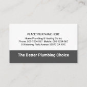 Carte De Visite Rooftop Building With Leaking Faucet (Dos)