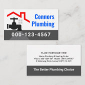 Carte De Visite Rooftop Building With Leaking Faucet (Devant / Derrière)