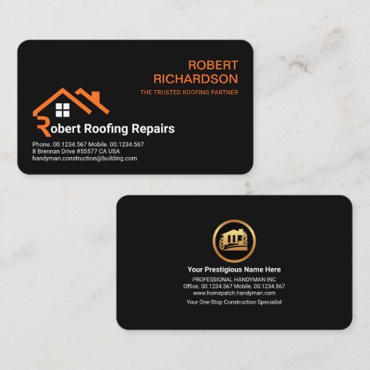 Carte De Visite Rooftop créatif - Rooftop (Devant / Derrière)