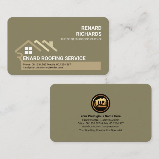 Carte De Visite Rooftop créatif - Rooftop (Devant / Derrière)