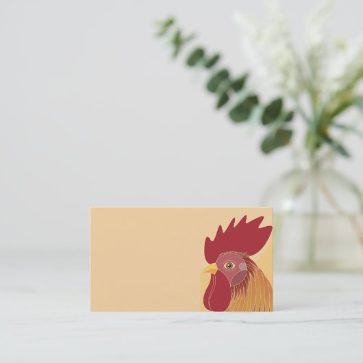 Carte De Visite Rooster (Debout devant)