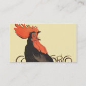 Carte De Visite Rooster Steinlen Cocorico (Dos)
