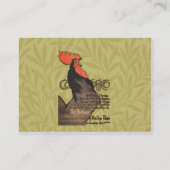 Carte De Visite Rooster Steinlen Cocorico (Dos)