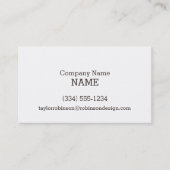 Carte De Visite Roquette; Rayures rouges écarlates (Devant)