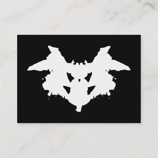 Carte de visite Rorschach Inkblot (Dos)