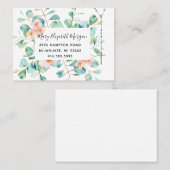 Carte De Visite Rosaire Eucalyptus (Devant / Derrière)