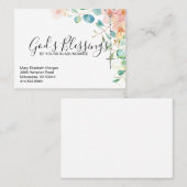 Carte De Visite Rosaire Eucalyptus (Devant / Derrière)