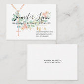 Carte De Visite Rosaire Eucalyptus (Devant / Derrière)