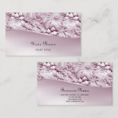 Carte de visite rose (Devant / Derrière)