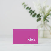Carte De Visite rose. (Debout devant)