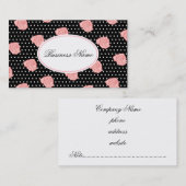 Carte de visite rose (Devant / Derrière)