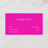 Carte De Visite Rose (Dos)