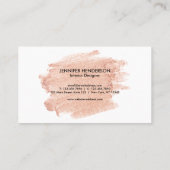 Carte De Visite Rose (Dos)