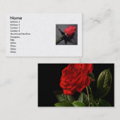 Carte De Visite rose (Devant / Derrière)