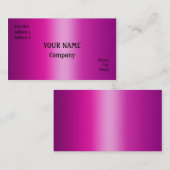 Carte De Visite Rose (Devant / Derrière)
