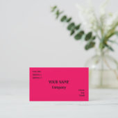 Carte De Visite rose (Debout devant)