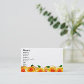 Carte de visite rose (Debout devant)