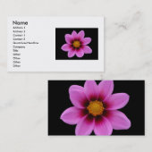 Carte de visite rose (Devant / Derrière)