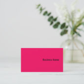 Carte De Visite rose (Debout devant)
