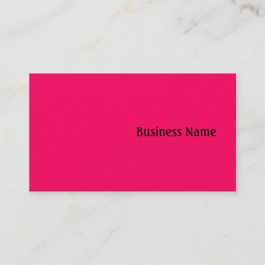 Carte De Visite rose (Devant)