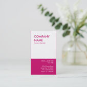 Carte De Visite rose (Debout devant)