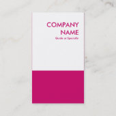 Carte De Visite rose (Dos)