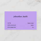 Carte De Visite Rose (Dos)