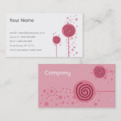 Carte De Visite Rose (Devant / Derrière)