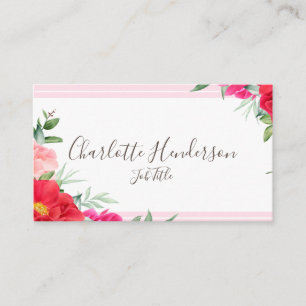 Carte de visite rose