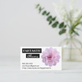 Carte de visite rose (Debout devant)