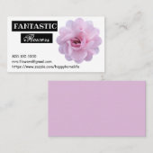 Carte de visite rose (Devant / Derrière)