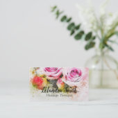 Carte De Visite Rose (Debout devant)