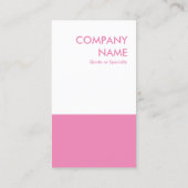 Carte De Visite rose (Dos)