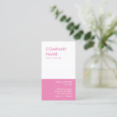 Carte De Visite rose (Debout devant)