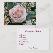 CARTE DE VISITE ROSE (Devant / Derrière)