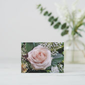 CARTE DE VISITE ROSE (Debout devant)
