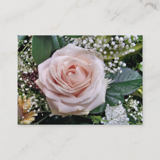 CARTE DE VISITE ROSE (Devant)