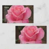 Carte de visite rose (Devant / Derrière)