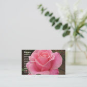 Carte de visite rose (Debout devant)
