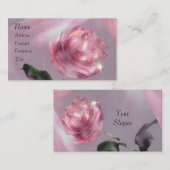 Carte De Visite Rose (Devant / Derrière)