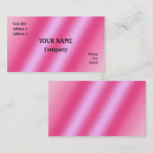 Carte De Visite rose (Devant / Derrière)