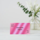 Carte De Visite rose (Debout devant)